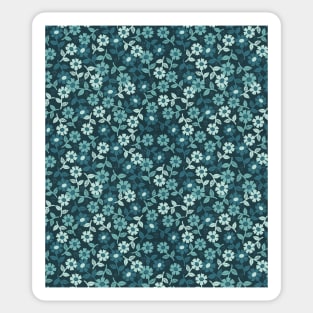 Denim Floral Sticker